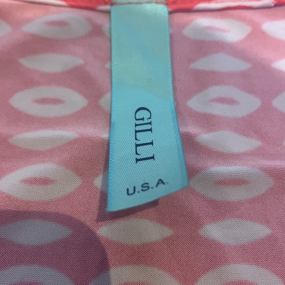 Graphic design wrap dress - pink and white - Picture 6 of 9